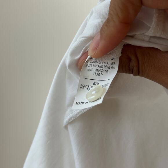 Vintage Italian Statement Ruffle-Scarf Blouse (S) - Picture 11 of 11